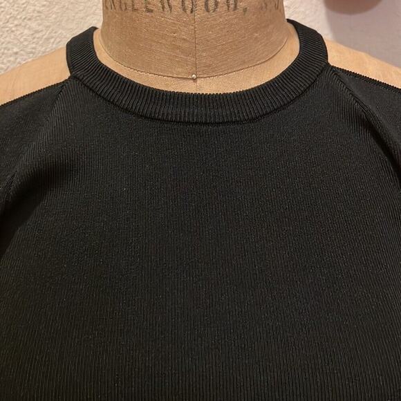 INC International Concepts Cold Shoulder Sweater Deep Black NWT Size XS - Picture 3 of 11